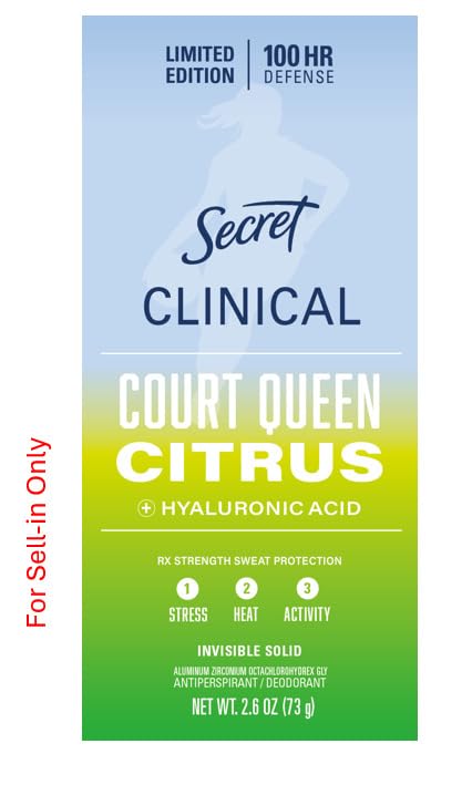 Secret Clinical Antiperspirant Deodorant for Women, Completely Clean 2.6 oz