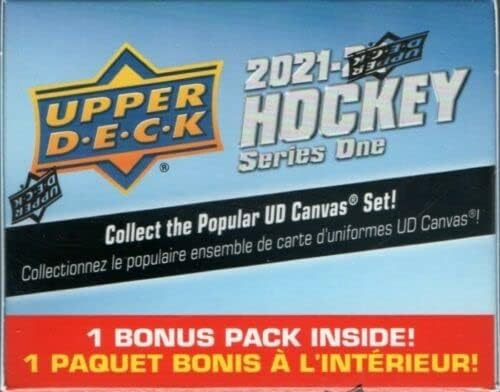 2021 2022 Upper Deck Hockey Series 1 Factory Sealed Unopened Blaster Box of Packs Possible Young Guns Rookies and Jerseys