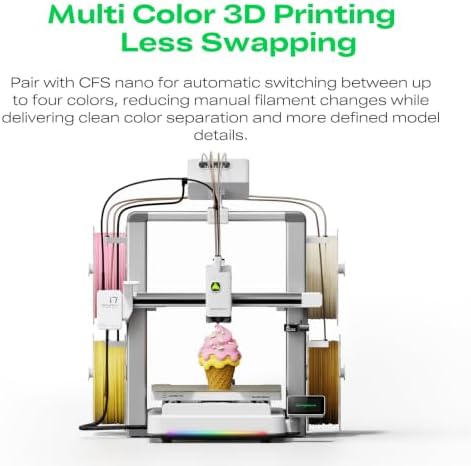 Creality SPARKX i7 Nano Combo 3D Printer Bundle with Hyper RFID PLA Filament 1.75mm Bundle 2KG (Black+White)