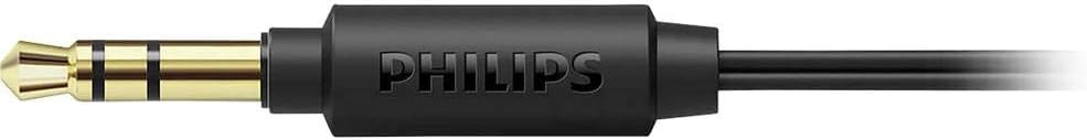 Philips Audio H2005BK/00 Over-Ear Stereo Headphones Wired (2 m Cable, 40 mm Neodymium Drivers, Passive Noise Isolation, Adjustable Headband, Lightweight) Black