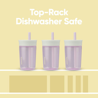Owala Tumbler Kids Plastic Water Bottle 15 oz Home Base