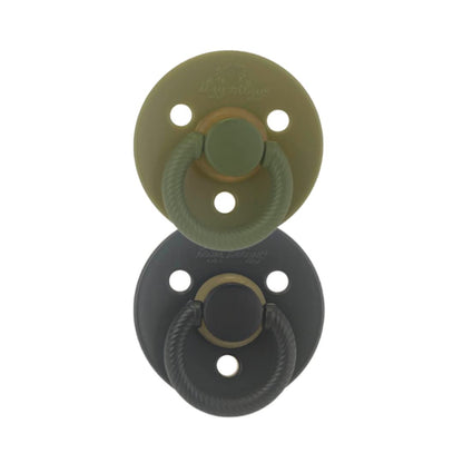 Itzy Ritzy Natural Rubber Pacifiers for 0–6 Mos, Set of 2, Blossom/Rosewood