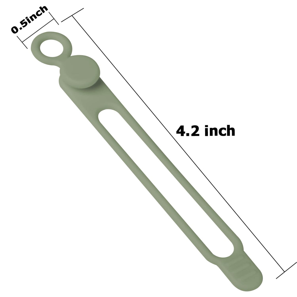 Silicone Cable Ties, Cord Organizer Cable Management,2Sizes-Grey