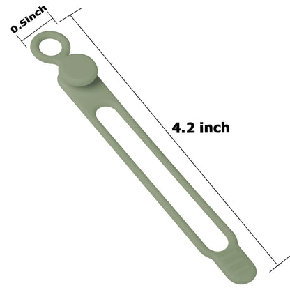 Silicone Cable Ties, Cord Organizer Cable Management,2Sizes-Grey