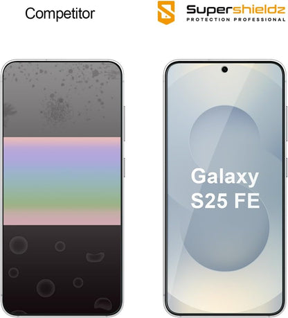 Supershieldz (3 Pack) Designed for Samsung Galaxy S26 FE / S25 FE Tempered Glass Screen Protector, Anti Scratch, Bubble Free