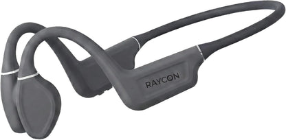 Raycon Bone Conduction Headphones - Open Ear Running Headphones & Bluetooth Earbuds, Sweat & Water-Resistant with Mic (Gray)