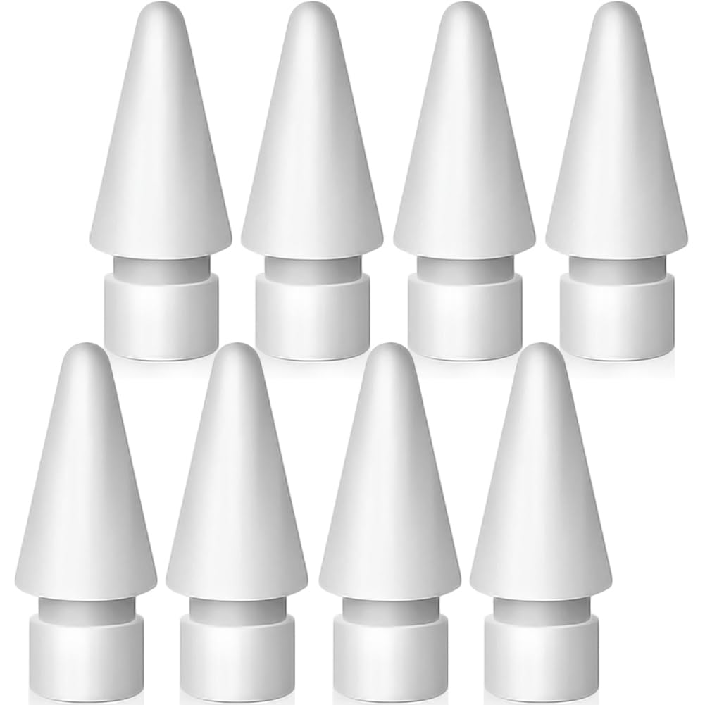 SIXFU Replacement Tips for Apple Pencil 2nd Generation/ 1st Generation Tips, iPencil Nibs Accessories for iPad Pro Pencil 2/1 Gen(4 Pack)