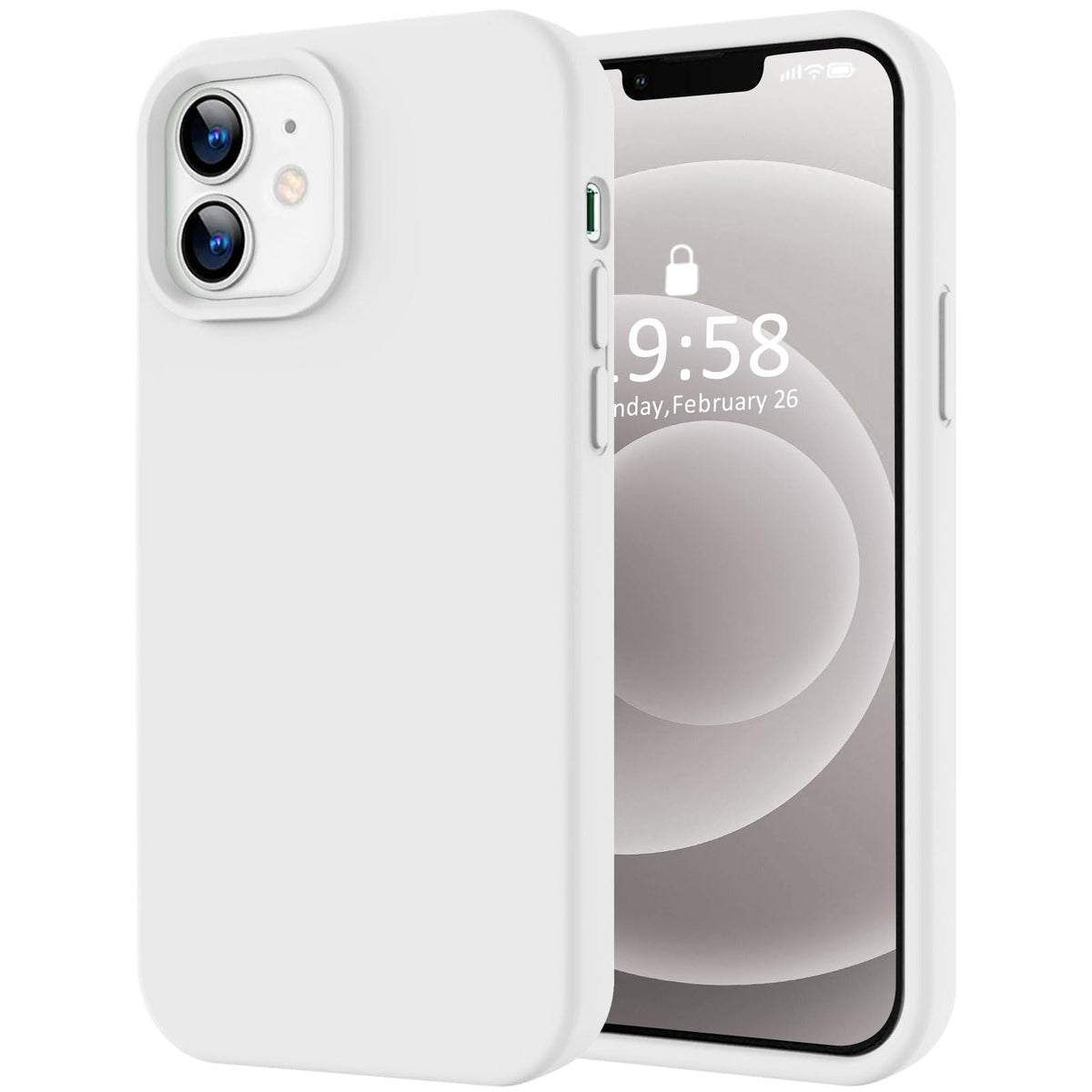 LOVE 3000 Designed for iPhone 16 Case, Premium Silicone with [Soft Anti-Scratch Microfiber Lining] Shockproof Protective Phone Case for Men Women Girls 6.1", Black