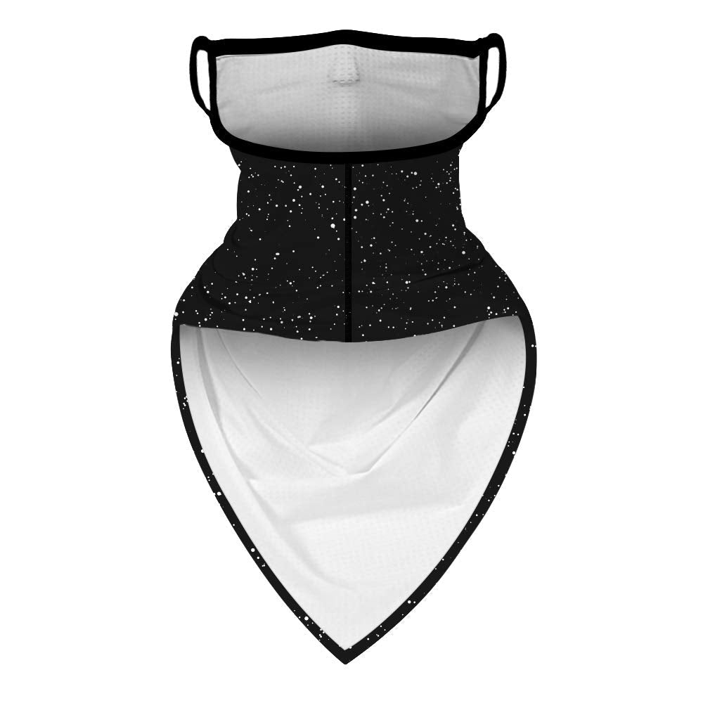 YAYOUREL Neck Gaiter Face Mask Bandanas for Men Women UV Face Scarf Cover Ear Loop Hole Facemask for Fishing Running Cycling