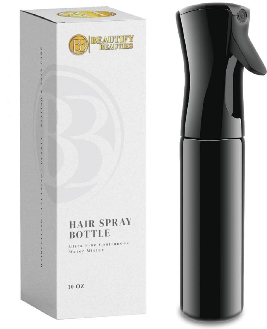 BeautifyBeauties Continuous Spray Bottle for Hair, 10.1 oz Mister Spray