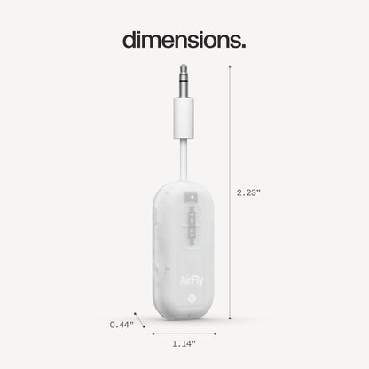 Twelve South AirFly SE, Bluetooth Wireless Audio Transmitter Adapter, White