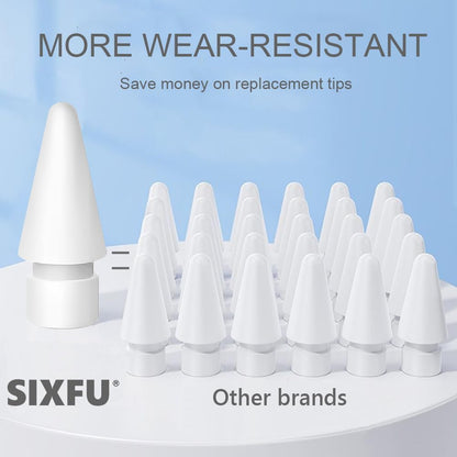 SIXFU Replacement Tips for Apple Pencil 2nd Generation/ 1st Generation Tips, iPencil Nibs Accessories for iPad Pro Pencil 2/1 Gen(4 Pack)