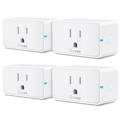 Govee Smart Plug 15A WiFi Bluetooth Outlet 4 Pack, Remote Group Control