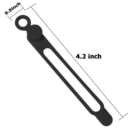 Silicone Cable Ties, Cord Organizer Cable Management,2Sizes-Grey