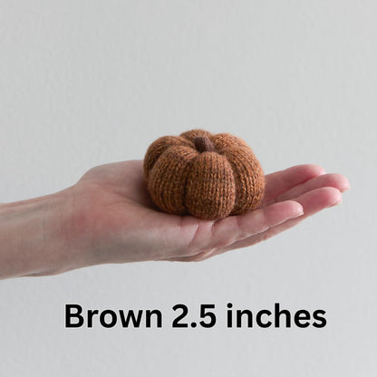 Mini Knit Pumpkins Set of 5, Fall Décor (Autumn Set)