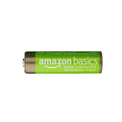 Amazon Basics 8-Pack Rechargeable AAA NiMH High-Capacity Batteries, 850 mAh, 1.2V, Recharge up to 500x Times, Pre-Charged