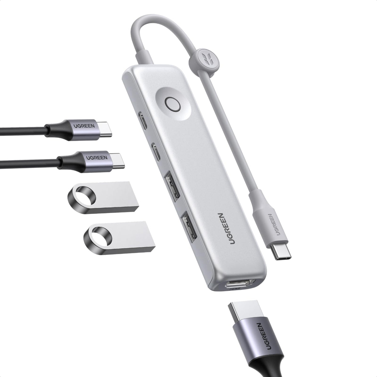 UGREEN USB C Hub 5 in 1 Multiport USB Adapter 4K HDMI, 100W Power Delivery