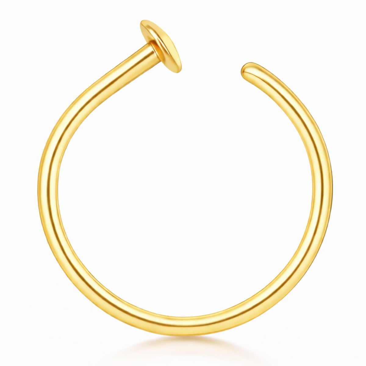 Small Thin Gold Nose Ring Hoop for Women, 20G/22G/24G, 5mm/6mm/7mm/8mm