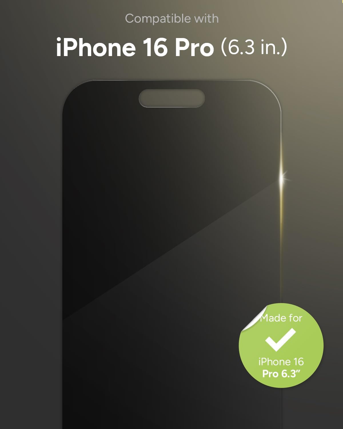 ZAGG Glass Elite Privacy Screen Protector for iPhone 17 Pro Max