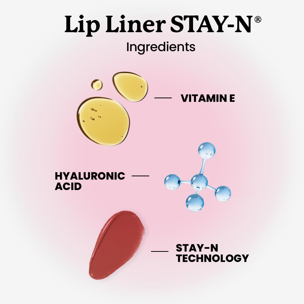 Sacheu Lip Liner STAY-N Peel Off Lip Stain, Longwear, Main Character
