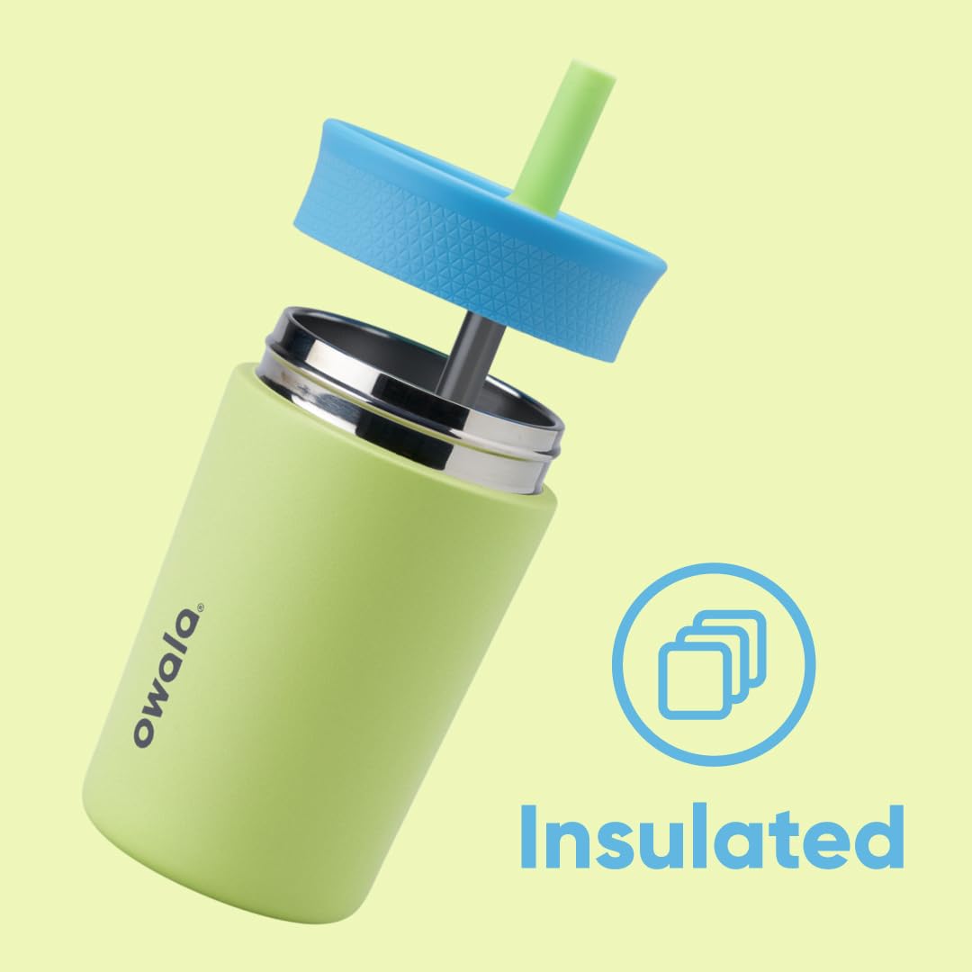 Owala Tumbler Kids Plastic Water Bottle 15 oz Home Base