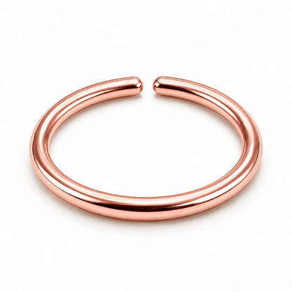 Small Thin Gold or Sterling Silver Nose Ring Hoop for Women, 20G/22G/24G