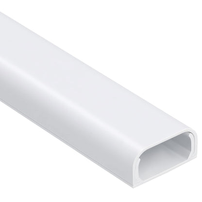 ZhiYo 85" Cord Cover for 1 Wire, Mini White Cord Hider Wall, 0.5"W x 0.3"H