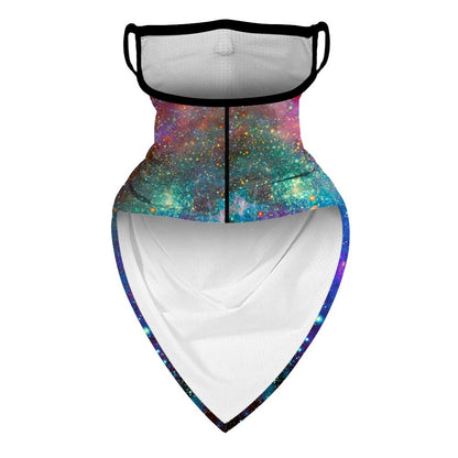 YAYOUREL Neck Gaiter Face Mask Bandanas for Men Women UV Face Scarf Cover Ear Loop Hole Facemask for Fishing Running Cycling