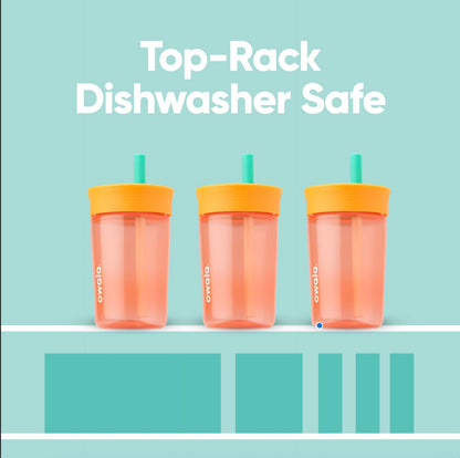Owala Tumbler Kids Plastic Water Bottle 15 oz Home Base