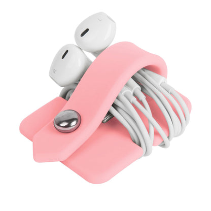 Headphone Case Cord Organizer Earbuds Holder Earphones Case Wrap Winder Headset Keeper Cord Manager Cable Organizer Black