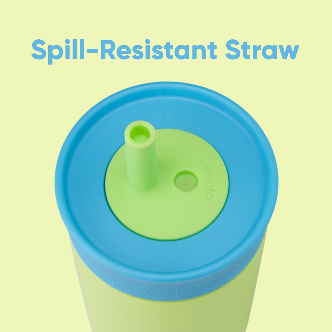 Owala Tumbler Kids Plastic Water Bottle 15 oz Home Base