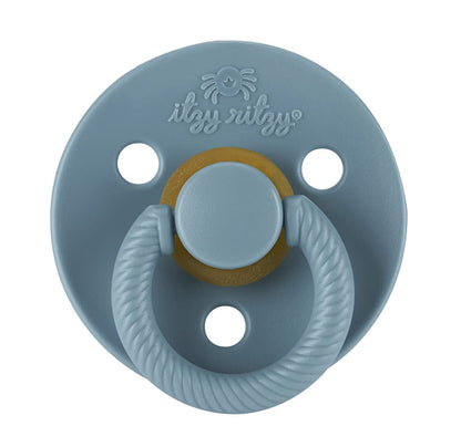 Itzy Ritzy Natural Rubber Pacifiers for 0–6 Mos, Set of 2, Blossom/Rosewood