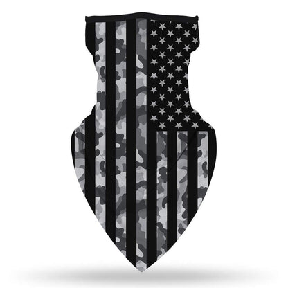 YAYOUREL Neck Gaiter Face Mask Bandanas for Men Women UV Face Scarf Cover Ear Loop Hole Facemask for Fishing Running Cycling