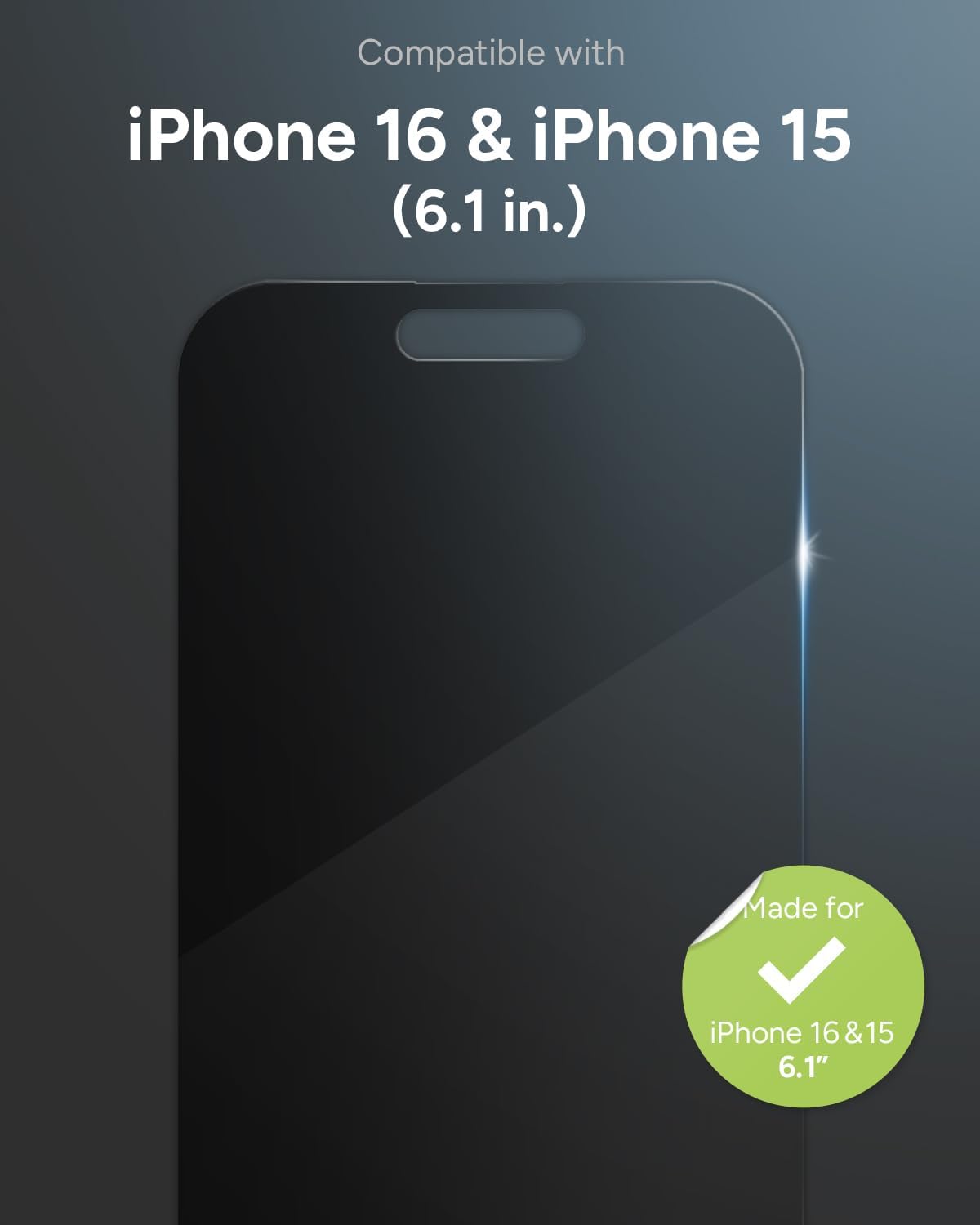 ZAGG Glass Elite Privacy Screen Protector for iPhone 17 Pro Max