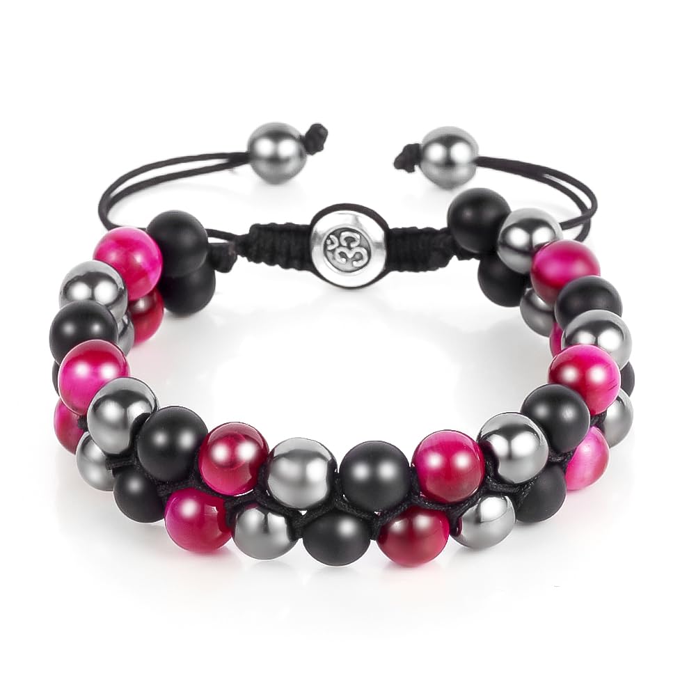 Triple Protection Bracelet - for Protect & Balance - Energy Crystal Handmade Bracelets for Men Women