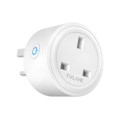 Smart Plug, TVLIVE 4 Pack Smart Plugs Work that with Alexa (Echo/Echo Dot), Google Home Voice Control, Energy Monitoring, Remote Control, Timer & Schedule Function, Device Sharing, Wifi Plug Socket UK