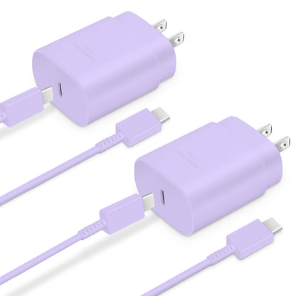 Type C Charger Fast Charging 2-Pack 25W Long 6FT USB C Cable