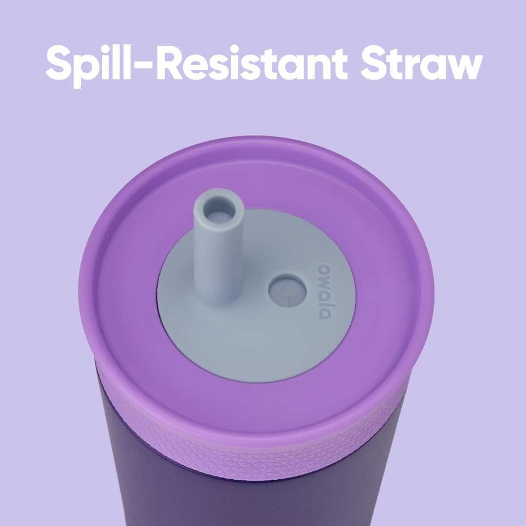 Owala Tumbler Kids Plastic Water Bottle 15 oz Home Base