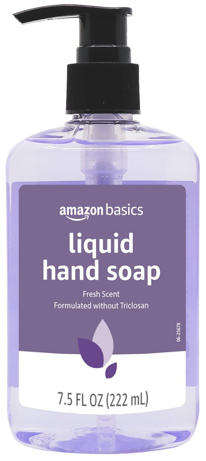Amazon Basics Gentle & Mild Clear Liquid Hand Soap Refill, Triclosan-Free, Dermatologist-Tested, pH Balanced, Cruelty-Free, 50 Fluid Ounces, 1-Pack (Previously Solimo)