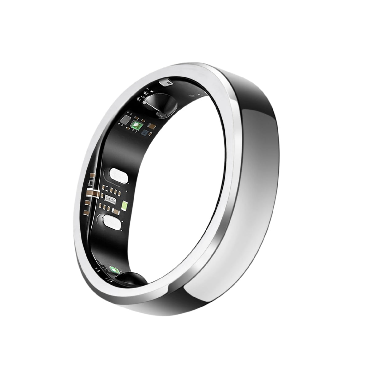RingConn Gen 3 Smart Ring - Vascular Trends(Size 8, Future Silver)
