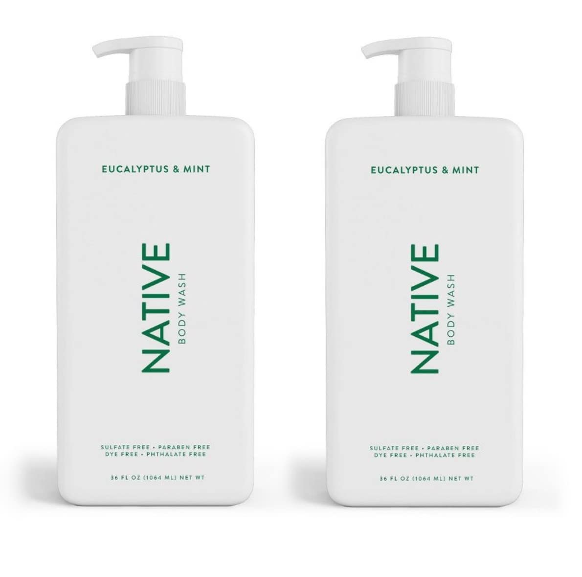 Native Body Wash 3 Pack - Natural Body Wash Women & Men - SLS & Paraben Free - Cucumber & Mint, Coconut & Vanilla, Lavender & Rose