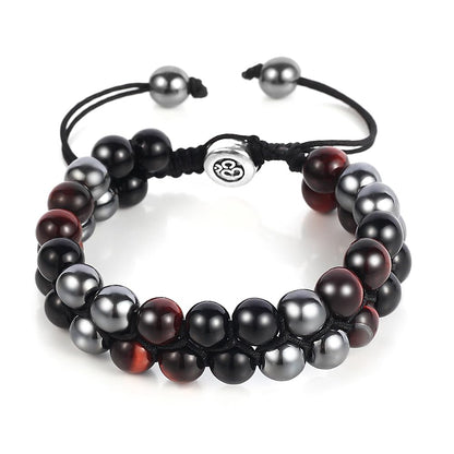 Triple Protection Bracelet - for Protect & Balance - Energy Crystal Handmade Bracelets for Men Women
