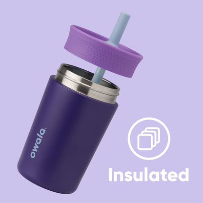 Owala Tumbler Kids Plastic Water Bottle 15 oz Home Base