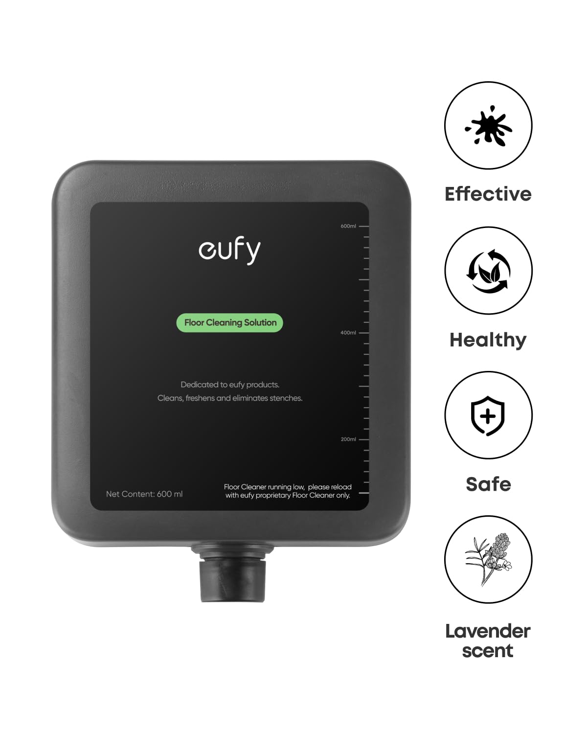 eufy Floor Cleaning Solution for E25, 600 ml