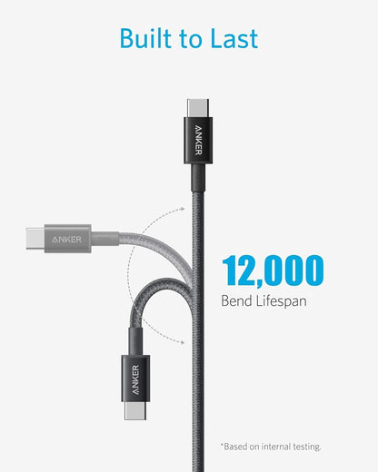 Anker USB C to USB C Cable, 100W Fast Charging Cable(1-Pack, 10 ft, Black)