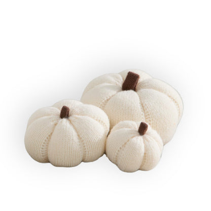Mini Knit Pumpkins Set of 5, Fall Décor (Autumn Set)