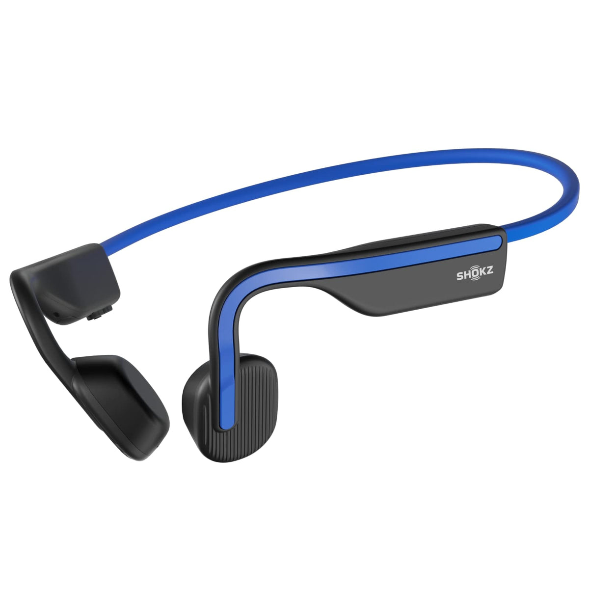 SHOKZ OpenMove - Open-Ear Bluetooth Sport Headphones - Bone Conduction Wireless Earphones - Sweatproof for Running and Workouts, with Sticker Pack (Grey)