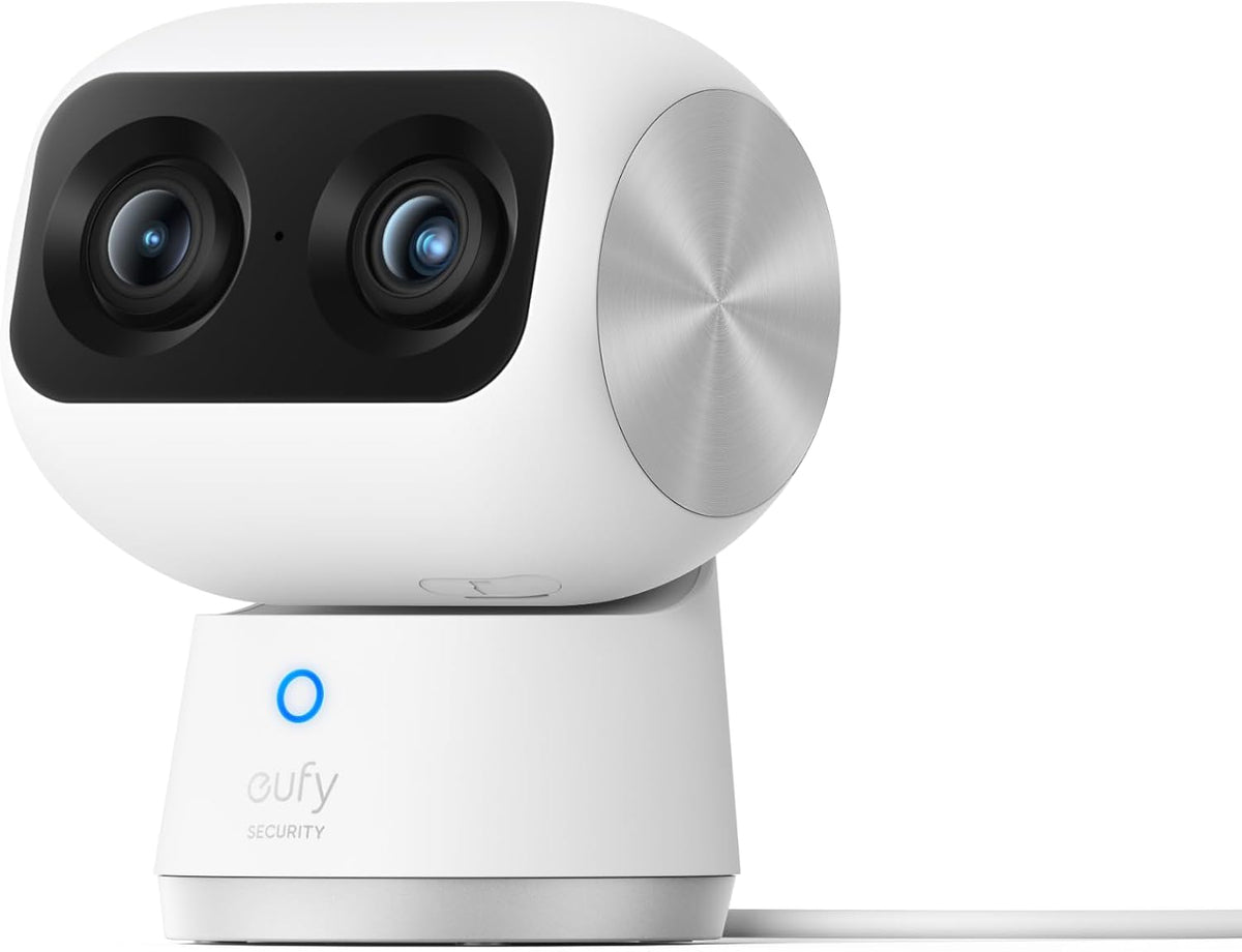 eufy Security 4K Indoor Cam S350, No Subscription, Dual Cameras, 8× Zoom