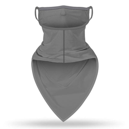YAYOUREL Neck Gaiter Face Mask Bandanas for Men Women UV Face Scarf Cover Ear Loop Hole Facemask for Fishing Running Cycling