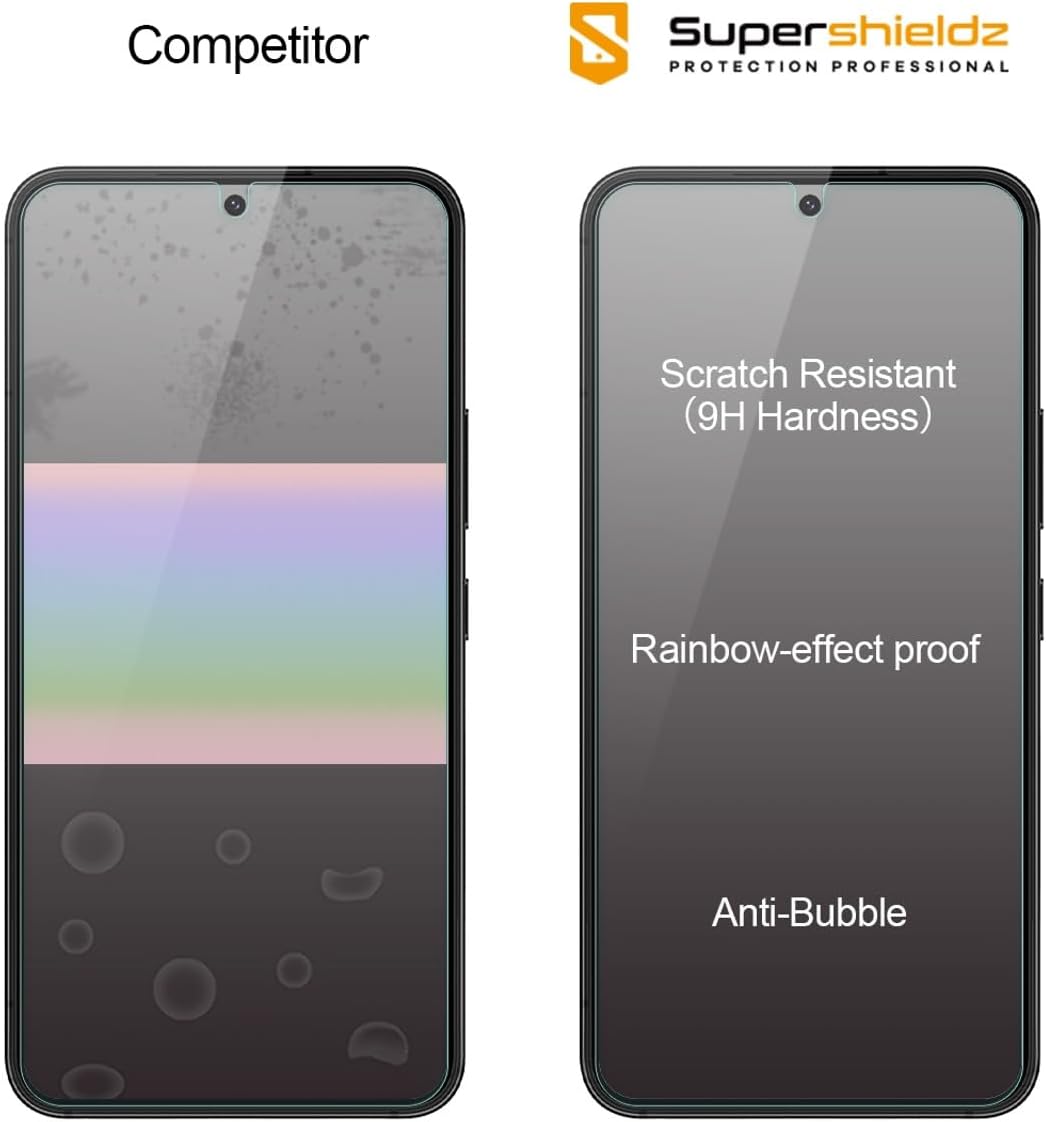 Supershieldz (3 Pack) Designed for Samsung Galaxy S26 FE / S25 FE Tempered Glass Screen Protector, Anti Scratch, Bubble Free